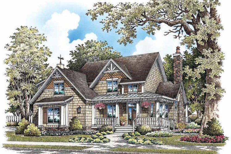 Dream House Plan - Craftsman Exterior - Front Elevation Plan #929-849
