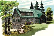 Log Style House Plan - 3 Beds 2.5 Baths 2002 Sq/Ft Plan #942-23 