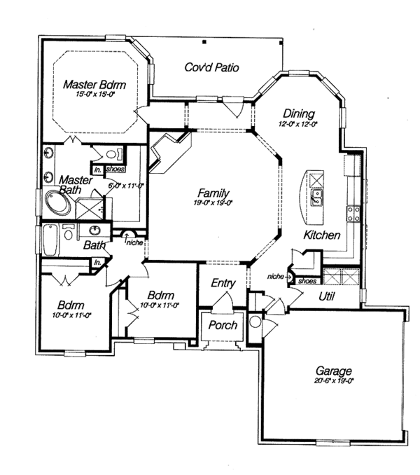 House Plan Design - Country Floor Plan - Main Floor Plan #946-4