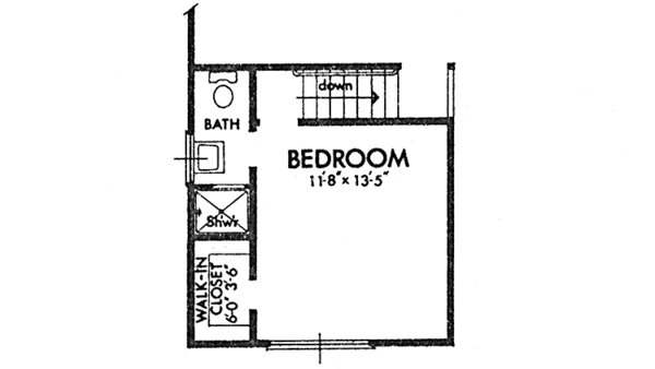 Home Plan - Prairie Floor Plan - Upper Floor Plan #320-1324
