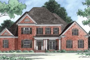 Traditional Exterior - Front Elevation Plan #1054-8