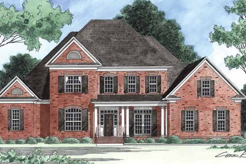 Architectural House Design - Traditional Exterior - Front Elevation Plan #1054-8