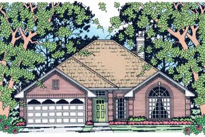 Traditional Exterior - Front Elevation Plan #42-670