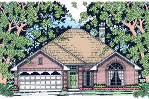 Home Plan - Traditional Exterior - Front Elevation Plan #42-670