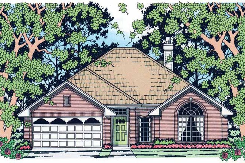 Traditional Style House Plan - 4 Beds 2 Baths 1701 Sq/Ft Plan #42-670