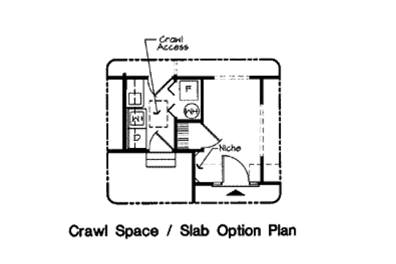 Floor Plan - Other Floor House Plan #312-614 - 3 bed, 2 bath