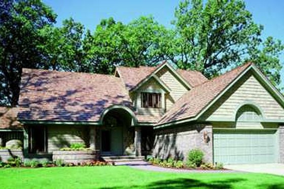 Exterior - Front Elevation for Traditional House Plan #320-403 - 3 bed, 2.5 bath