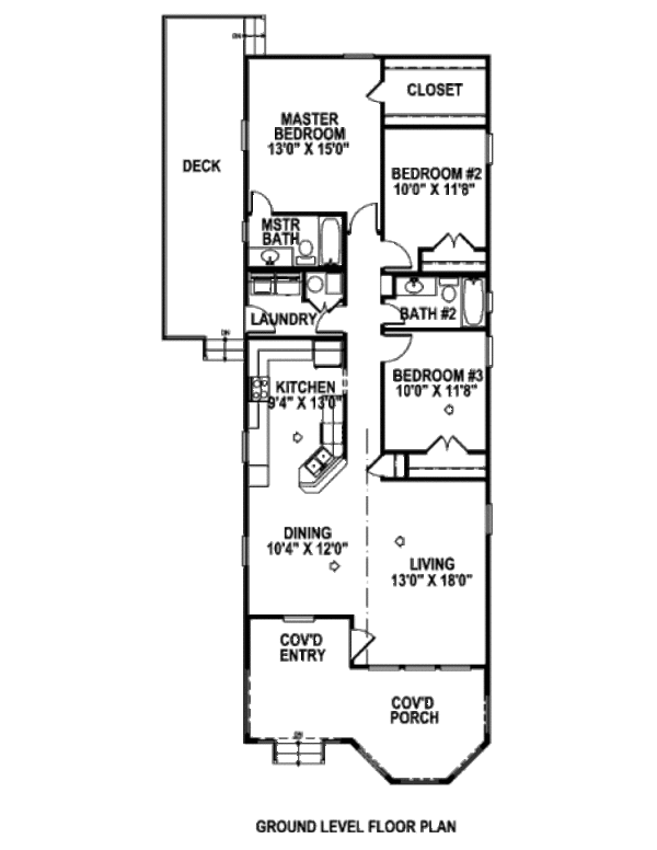 Modern Floor Plan - Main Floor Plan #141-299