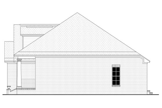 Exterior - Other Elevation 1 for European House Plan #430-61 - 3 bed, 2 bath