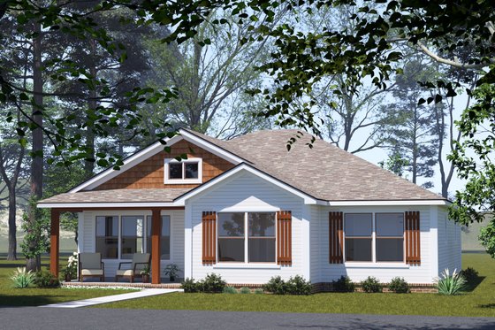 Exterior - Other Elevation for Cottage House Plan #513-2341 - 3 bed, 2 bath
