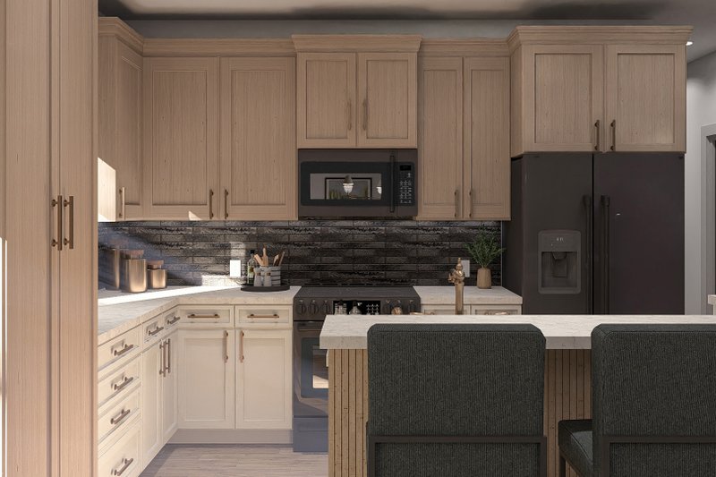 Home Plan - Interior - Kitchen 1 for Farmhouse House Plan #455-248 - 3 bed, 2 bath