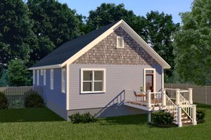 Exterior - Other Elevation 1 for Bungalow House Plan #79-174 - 2 bed, 2 bath