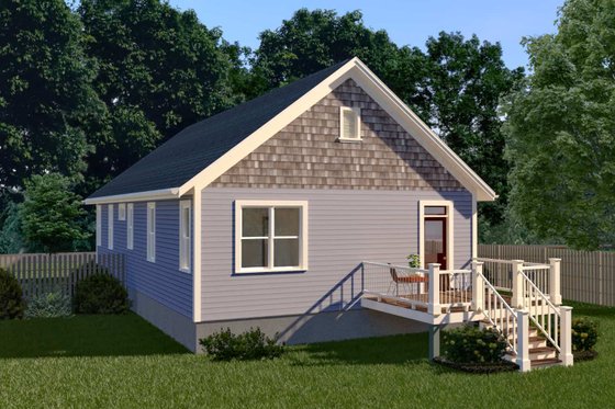 Exterior - Other Elevation 1 for Bungalow House Plan #79-174 - 2 bed, 2 bath