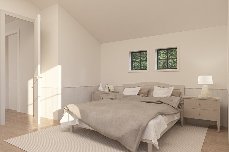 Home Plan - Interior - Bedroom for Cabin House Plan #1114-2 - 2 bed, 2 bath