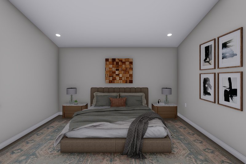 Architectural House Design - Interior - Master Bedroom 1 for Farmhouse House Plan #1060-168 - 3 bed, 2.5 bath