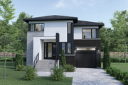 Contemporary Style House Plan - 4 Beds 2.5 Baths 1858 Sq/Ft Plan #25-5025 