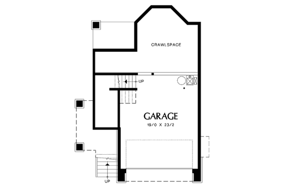 Floor Plan - Lower Floor for Traditional House Plan #48-440 - 3 bed, 2.5 bath