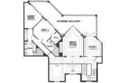 Colonial Style House Plan - 5 Beds 6 Baths 5218 Sq/Ft Plan #115-174 