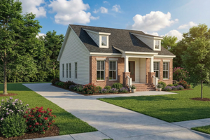 Southern Exterior - Front Elevation Plan #17-439