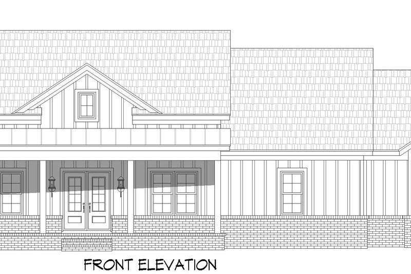 Home Plan - Exterior - Front Elevation 4 for Farmhouse House Plan #932-1216 - 3 bed, 2.5 bath