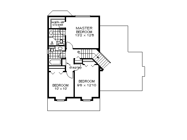 Traditional Floor Plan - Upper Floor Plan #18-271