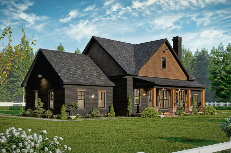 House Blueprint - Exterior - Front Elevation 7 for Farmhouse House Plan #54-683 - 3 bed, 2.5 bath