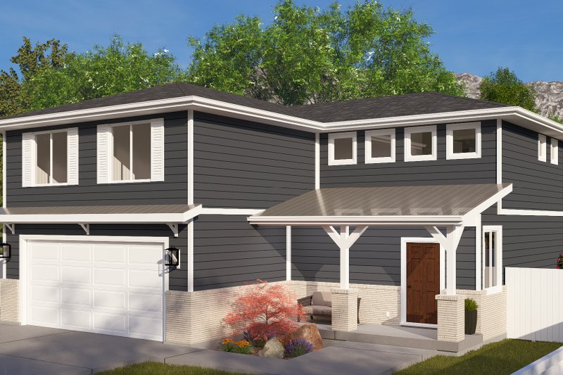 Architectural House Design - Exterior - Front Elevation 4 for Farmhouse House Plan #1060-254 - 3 bed, 2.5 bath