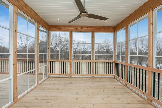 Exterior - Covered Porch for Ranch House Plan #70-1497 - 3 bed, 3 bath