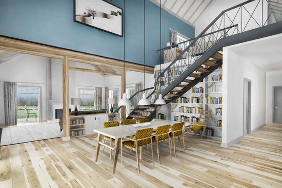 Interior - Dining Room for Farmhouse House Plan #924-5 - 3 bed, 2.5 bath