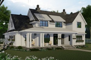 Farmhouse Exterior - Front Elevation Plan #51-1153