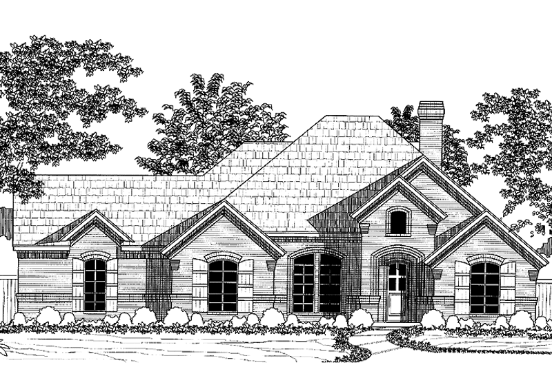 Architectural House Design - Country Exterior - Front Elevation Plan #946-9
