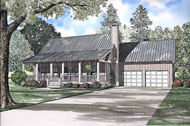 Home Plan - Country Exterior - Front Elevation Plan #17-3240