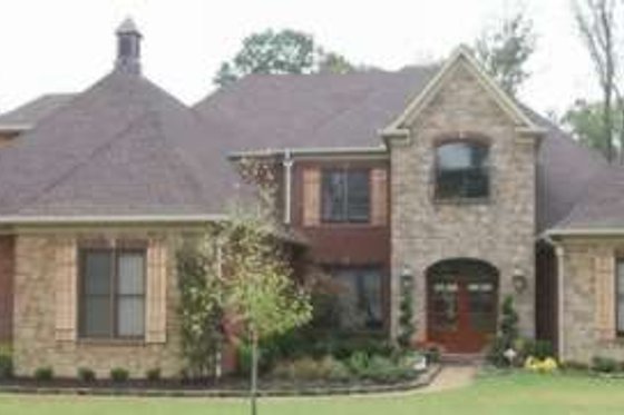 Exterior - Front Elevation for European House Plan #81-1329 - 4 bed, 4 bath