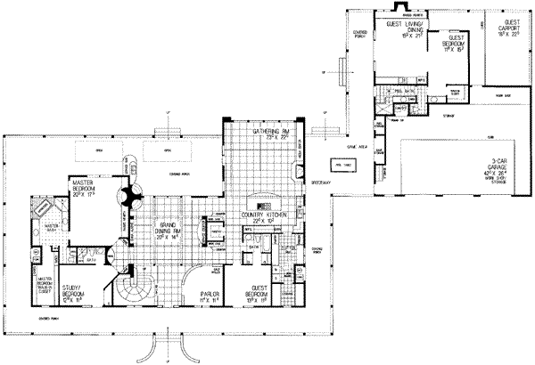 Home Plan - Modern Floor Plan - Main Floor Plan #72-190