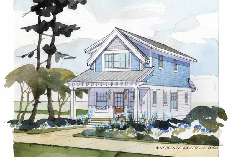 Architectural House Design - Craftsman Exterior - Front Elevation Plan #928-174