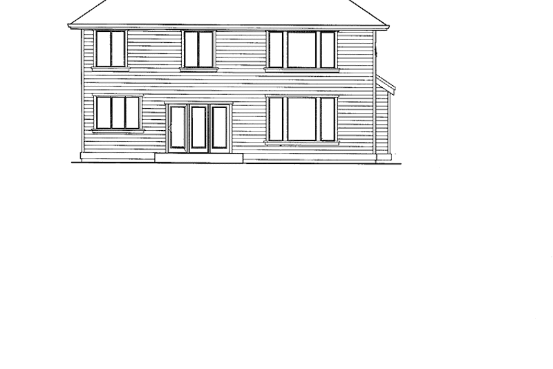 Home Plan - Exterior - Rear Elevation for Craftsman House Plan #132-328 - 3 bed, 2.5 bath