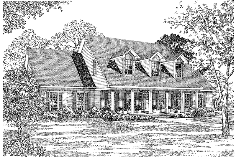 House Plan Design - Country Exterior - Front Elevation Plan #17-2633