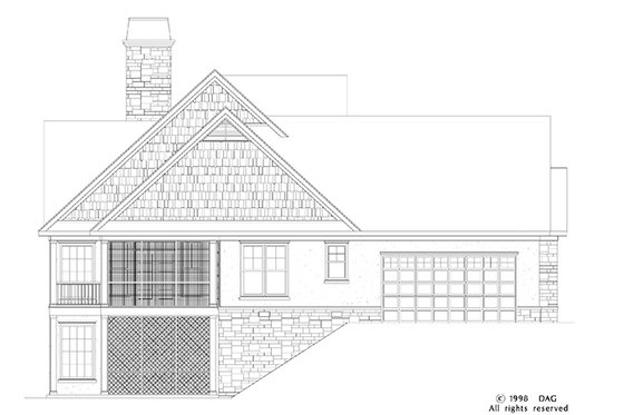Exterior - Other Elevation 2 for Craftsman House Plan #929-872 - 4 bed, 3 bath