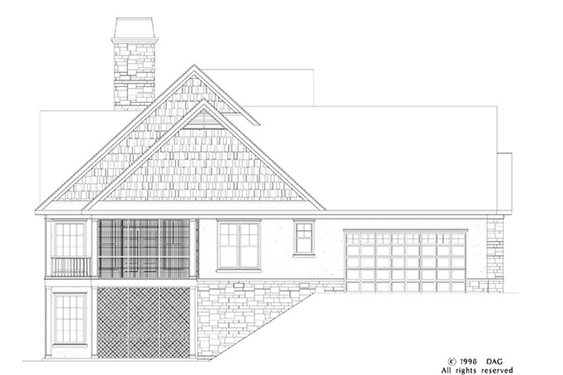 Home Plan - Exterior - Other Elevation 2 for Craftsman House Plan #929-872 - 4 bed, 3 bath