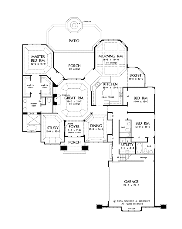 Architectural House Design - Cottage Floor Plan - Main Floor Plan #929-854