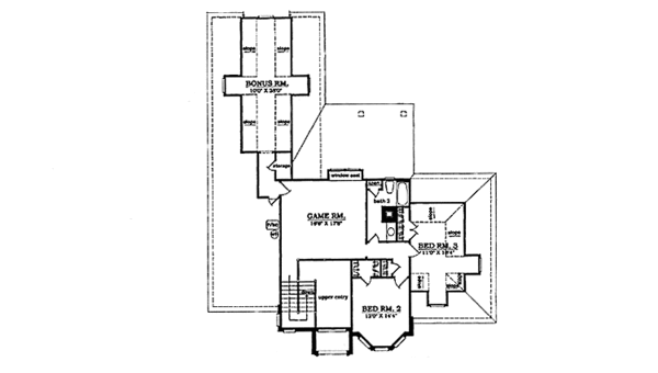 Home Plan - European Floor Plan - Upper Floor Plan #42-681