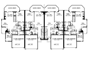Floor Plan - Main Floor for Prairie House Plan #70-1396 - 8 bed, 8 bath