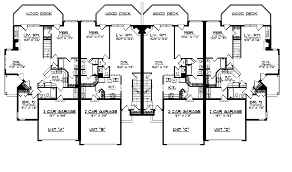 House Blueprint - Prairie Floor Plan - Main Floor Plan #70-1396