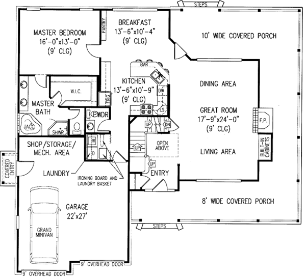Dream House Plan - Victorian Floor Plan - Main Floor Plan #11-254
