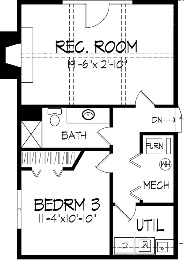 House Plan Design - Contemporary Floor Plan - Upper Floor Plan #51-882
