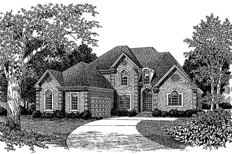 Dream House Plan - Traditional Exterior - Front Elevation Plan #453-111