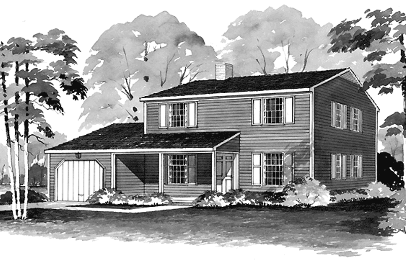 House Plan Design - Country Exterior - Front Elevation Plan #72-514