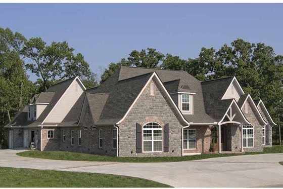 Exterior - Front Elevation 3 for Contemporary House Plan #11-278 - 4 bed, 4 bath