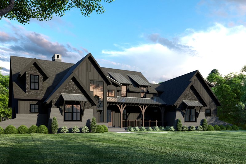 Dream House Plan - Farmhouse Exterior - Front Elevation Plan #1088-1