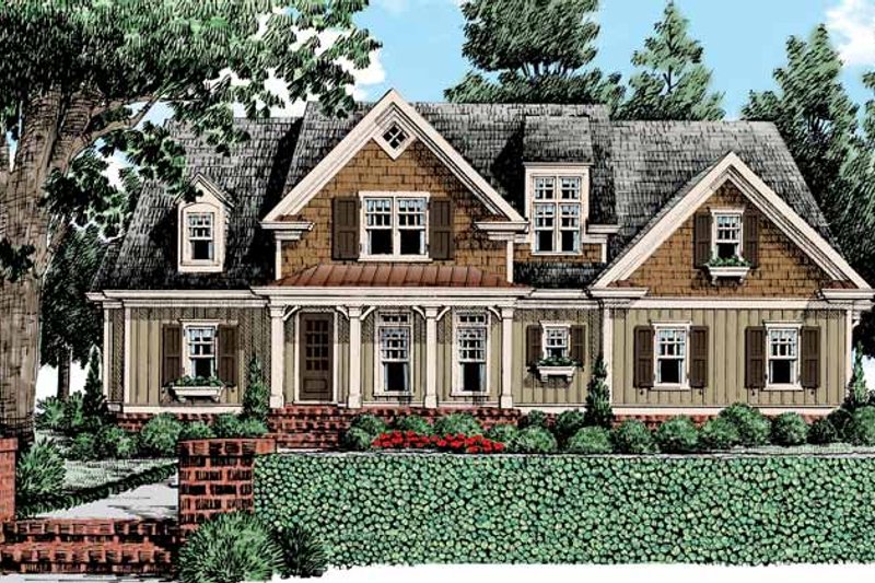 House Blueprint - Country Exterior - Front Elevation Plan #927-434